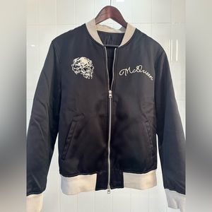 Alexander McQueen Bomber Jacket | Size 48 | Edgy Elegance and Impeccable Fit